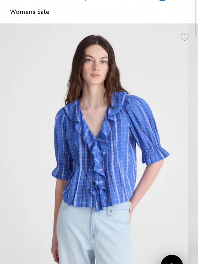 Madewell Ruffled Top